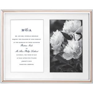 imageKate Spade New York Rosy Glow 2Piece Champagne Flute SetDouble Invitation Picture Frame