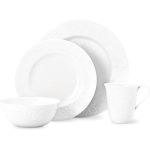imageLenox 851746 Opal Innocence Carved 16Piece Dinnerware Set4Piece Place Setting