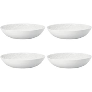 imageLenox 851746 Opal Innocence Carved 16Piece Dinnerware SetPasta Bowls  Set of 4