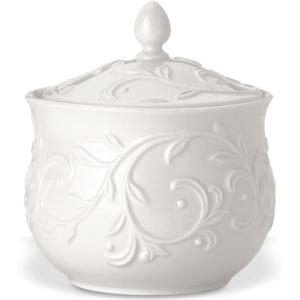 imageLenox 851746 Opal Innocence Carved 16Piece Dinnerware SetSugar Bowl