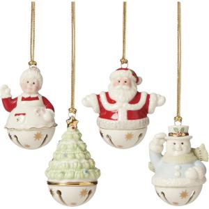imageLenox 888922 Mini Snowflake 3Piece Ornament Set ChristmasJingle Bell