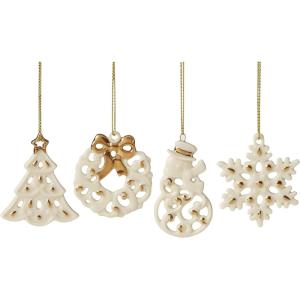 imageLenox 895679 Mini Pierced Charm Ornaments Set of 4 Christmas Ornament