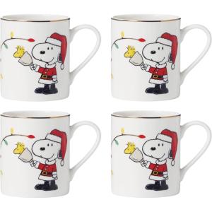 imageLenox 896322 Snoopy Christmas AllPurpose Bowls Set of 4 Holiday DinnerwareMugs  Set of 4