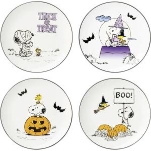 imageLenox 896688 The Great Pumpkin Accent Plates Set of 4 Assorted Halloween