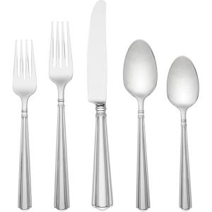 imageLenox Amber Hill 65Piece Flatware Set 965 LB Metallic