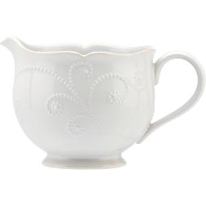 imageLenox French Perle White Tall Salt and Pepper Set Sauce Pitcher