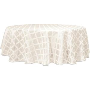 imageLenox Laurel Leaf 70quotx144quot Oblong Tablecloth IvoryWhite
