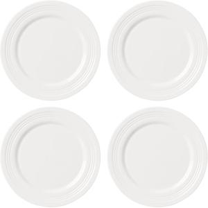 imageLenox Tin Can Alley Large Serving Bowl WhiteAccent Plates  Set of 4  4 Degrees