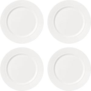 imageLenox Tin Can Alley Large Serving Bowl WhiteAccent Plates  Set of 4  7 Degrees