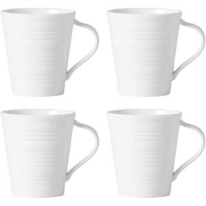imageLenox Tin Can Alley Large Serving Bowl WhiteMugs  Set of 4  4 Degrees