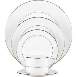 imageLenox Venetian Lace Saucer White5Piece Place Setting