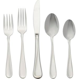 imageOneida Flight 65 Piece Everyday Flatware Service for 12 180 Stainless Steel Silverware Set Dishwasher Safe45Piece Flatware Set