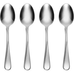 imageOneida Flight 65 Piece Everyday Flatware Service for 12 180 Stainless Steel Silverware Set Dishwasher SafeDinner Spoon