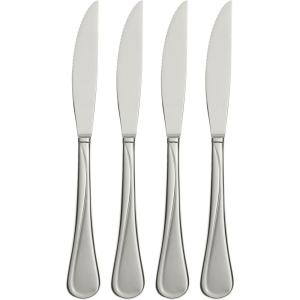 imageOneida Flight 65 Piece Everyday Flatware Service for 12 180 Stainless Steel Silverware Set Dishwasher SafeSteak Knives  Set of 4