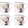 imageLenox 896636 Snoopy Christmas Hors Doeuvres Tray12Piece Dessert Set