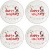 imageLenox 896636 Snoopy Christmas Hors Doeuvres TrayAccent Plates  Set of 4