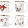 imageLenox 897219 Snoopy Valentines Day Mugs Set of 4 Assorted