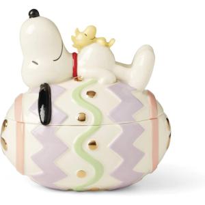 imageLenox 895685 Peanuts Easter Snoopy Covered Candy Dish Spring Serveware