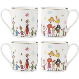 imageLenox 895054 Merry Grinchmas Mugs Set of 4 14oz Christmas Drinkware Holiday Hosting