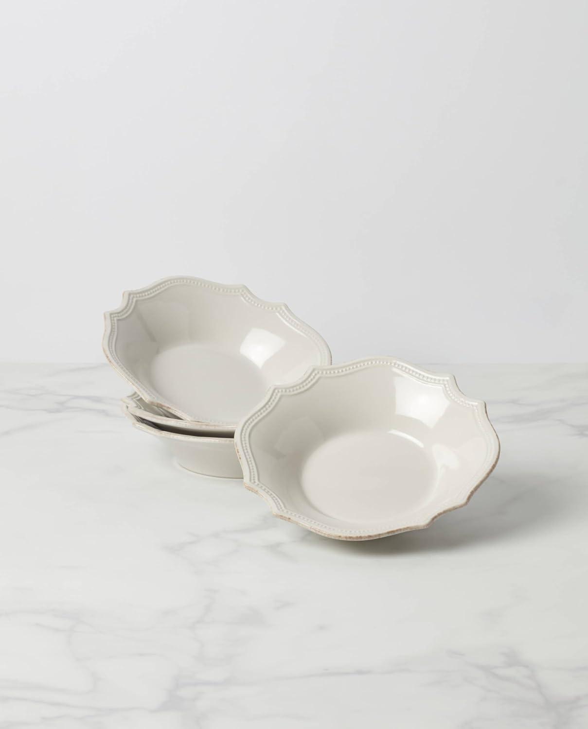imageLenox 895711 French Perle Bead Dinner Plates Set Of 44 Count
