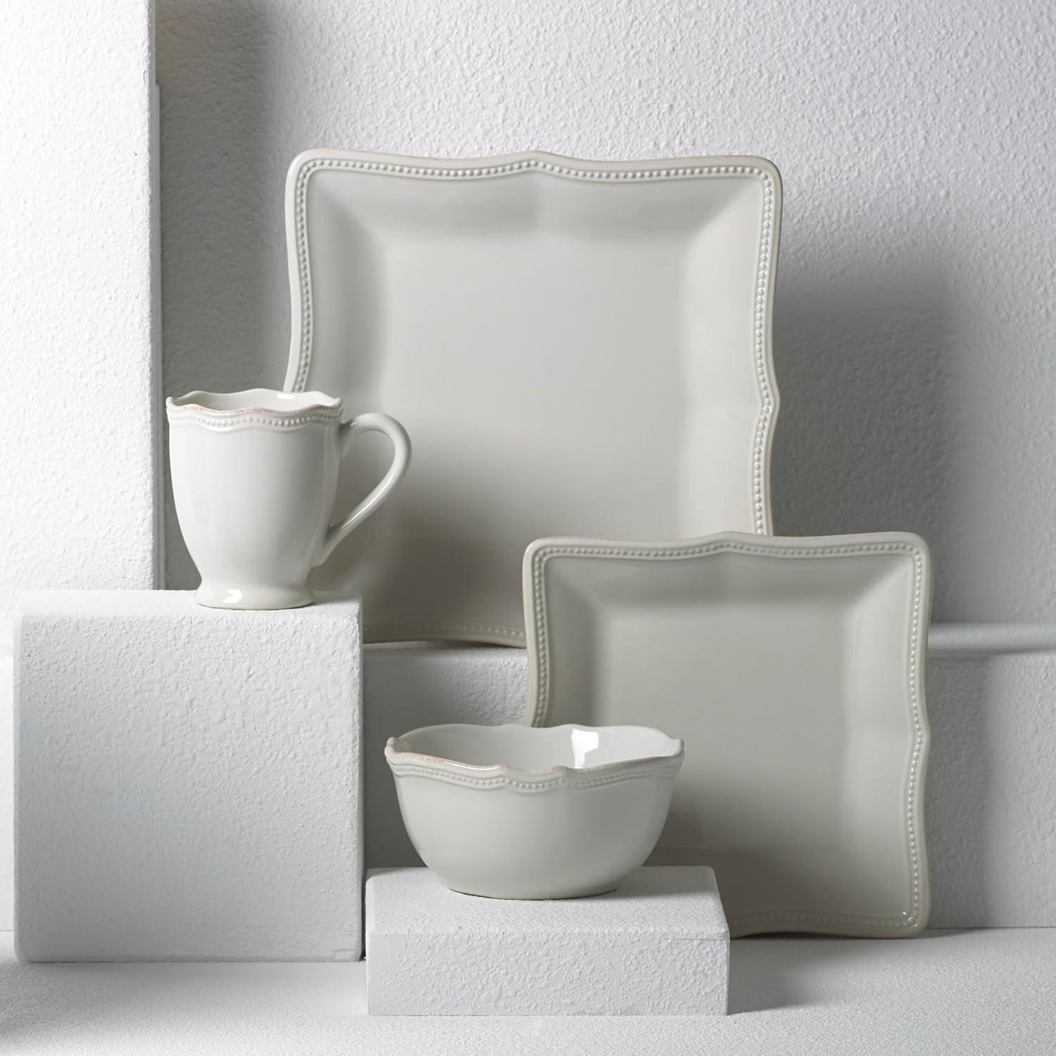 imageLenox 895711 French Perle Bead Dinner Plates Set Of 4690 LB