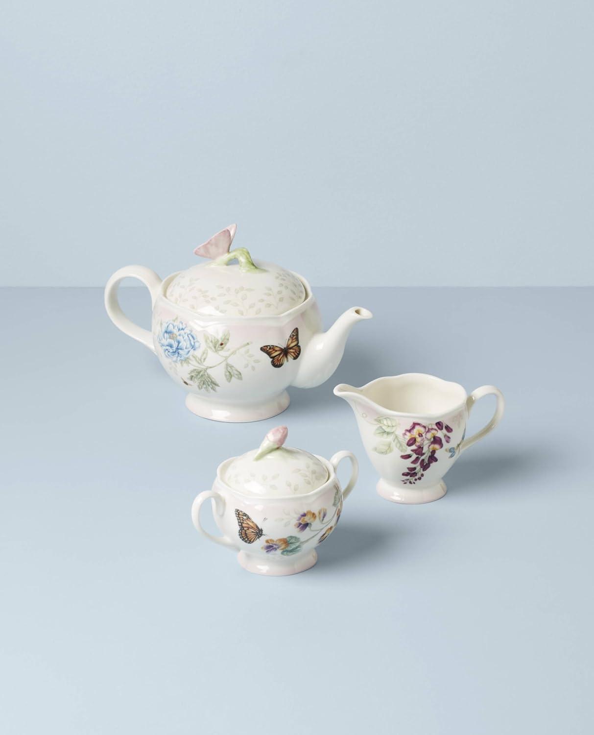 imageLenox 897102 Butterfly Meadow Pink Ombre 5Piece Tea Set5Piece Tea Set