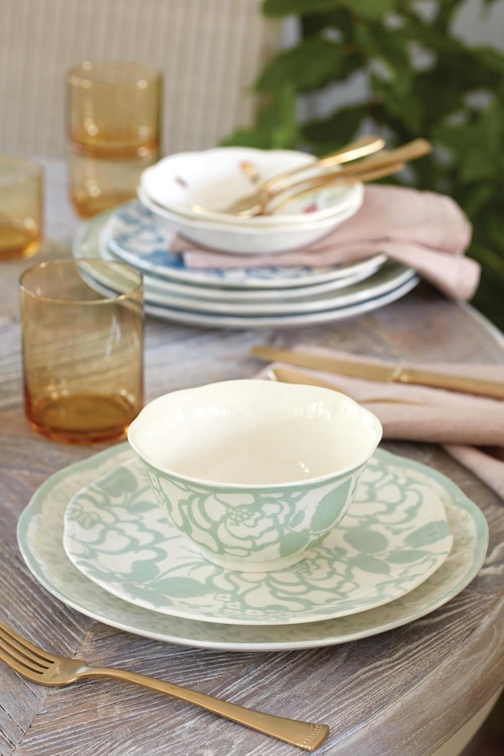 imageLenox BM COTTAGE DW DINNER PLATES S4 SAGE 635