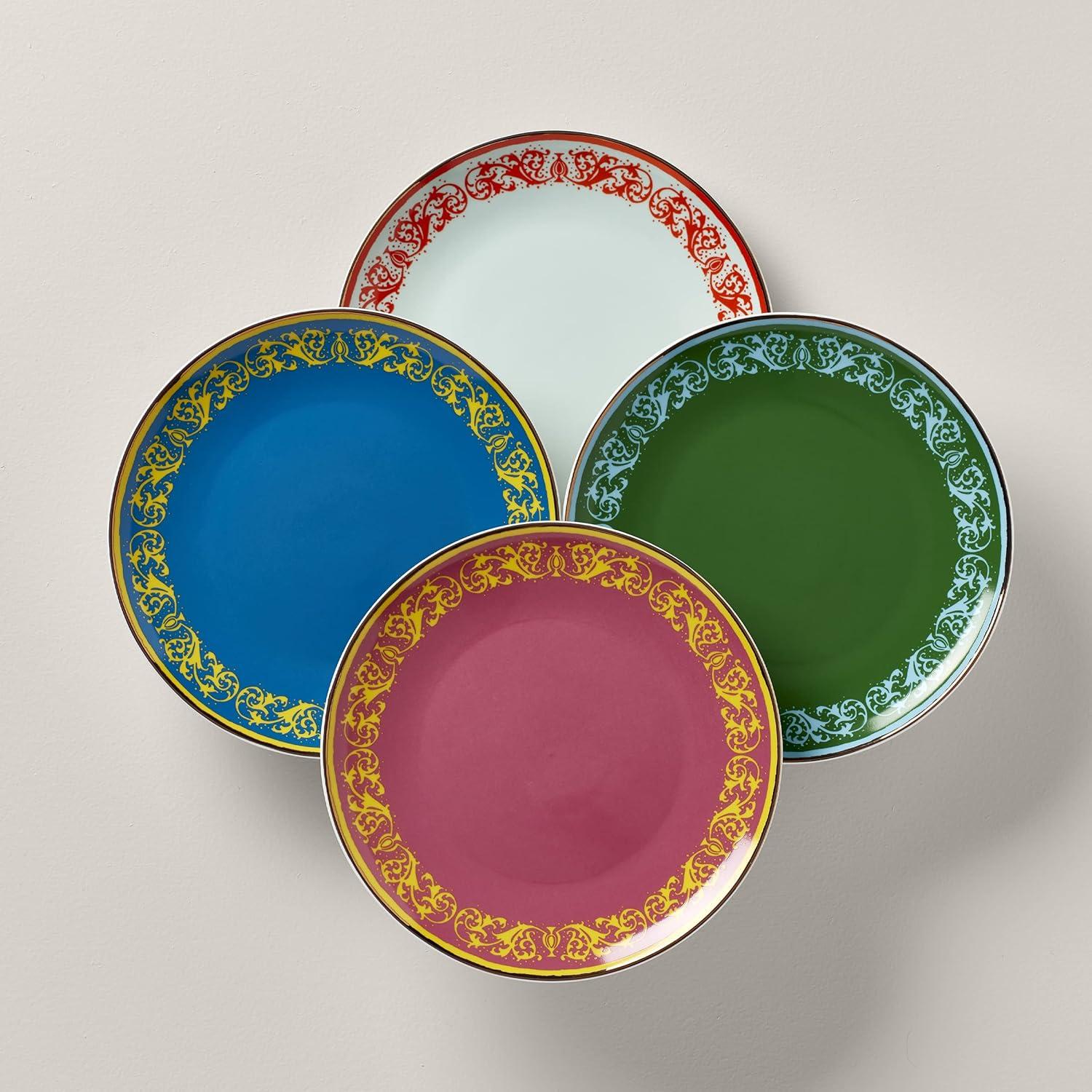 imageLenox Lx Remix 4Piece Tidbit Plate Set 203 White4Piece Accent Plate Set