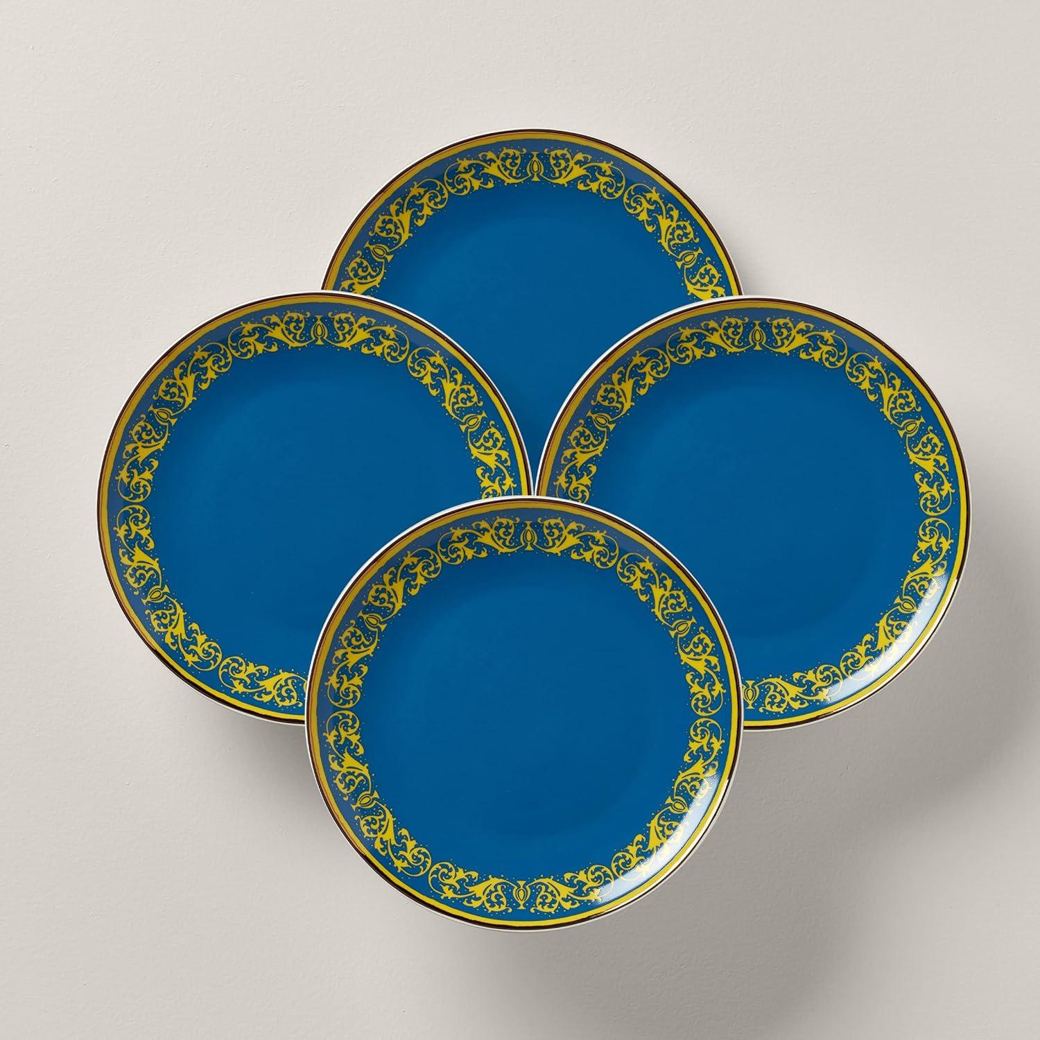 imageLenox Lx Remix 4Piece Tidbit Plate Set 203 WhiteAccent Plates  Set of 4