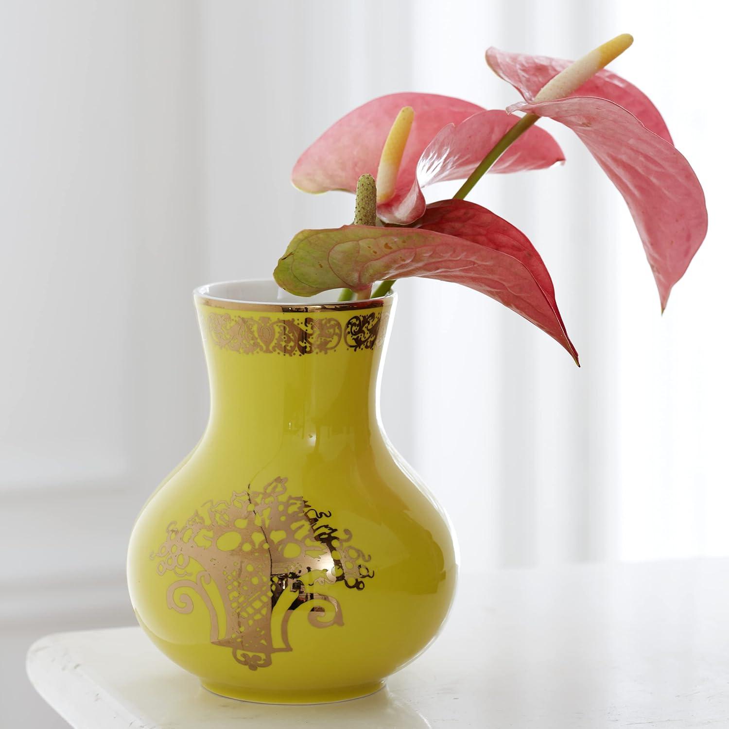 imageLenox Lx Remix 4Piece Tidbit Plate Set 203 WhiteVase  Yellow