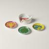 imageLenox Lx Remix 4Piece Tidbit Plate Set 203 WhiteCoaster  Caddy Set