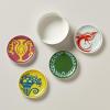 imageLenox Lx Remix 4Piece Tidbit Plate Set 203 WhiteCoaster  Caddy Set
