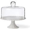 imageLenox 896913 French Perle White Cake Plate with Dome 11quot H x 1025quot D