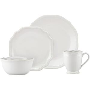 imageLenox 895711 French Perle Bead Dinner Plates Set Of 4645 LB