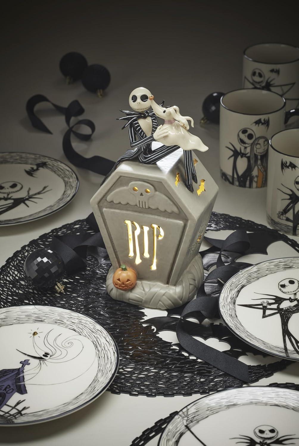 imageLenox Coffee Mugs Nightmare Before Christmas 16 Oz Mugs Set of 4 Porcelain Assorted Halloween Drinkware Set Jack Skellington Dishwasher Safe Microwave Safe Halloween Decor Indoor 16 Oz 4 Piece
