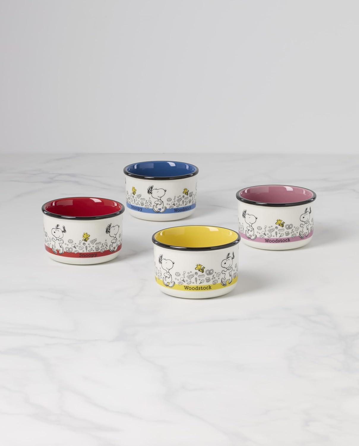 imageLenox 897685 Chef Snoopy Snack Bowls Set Of 4