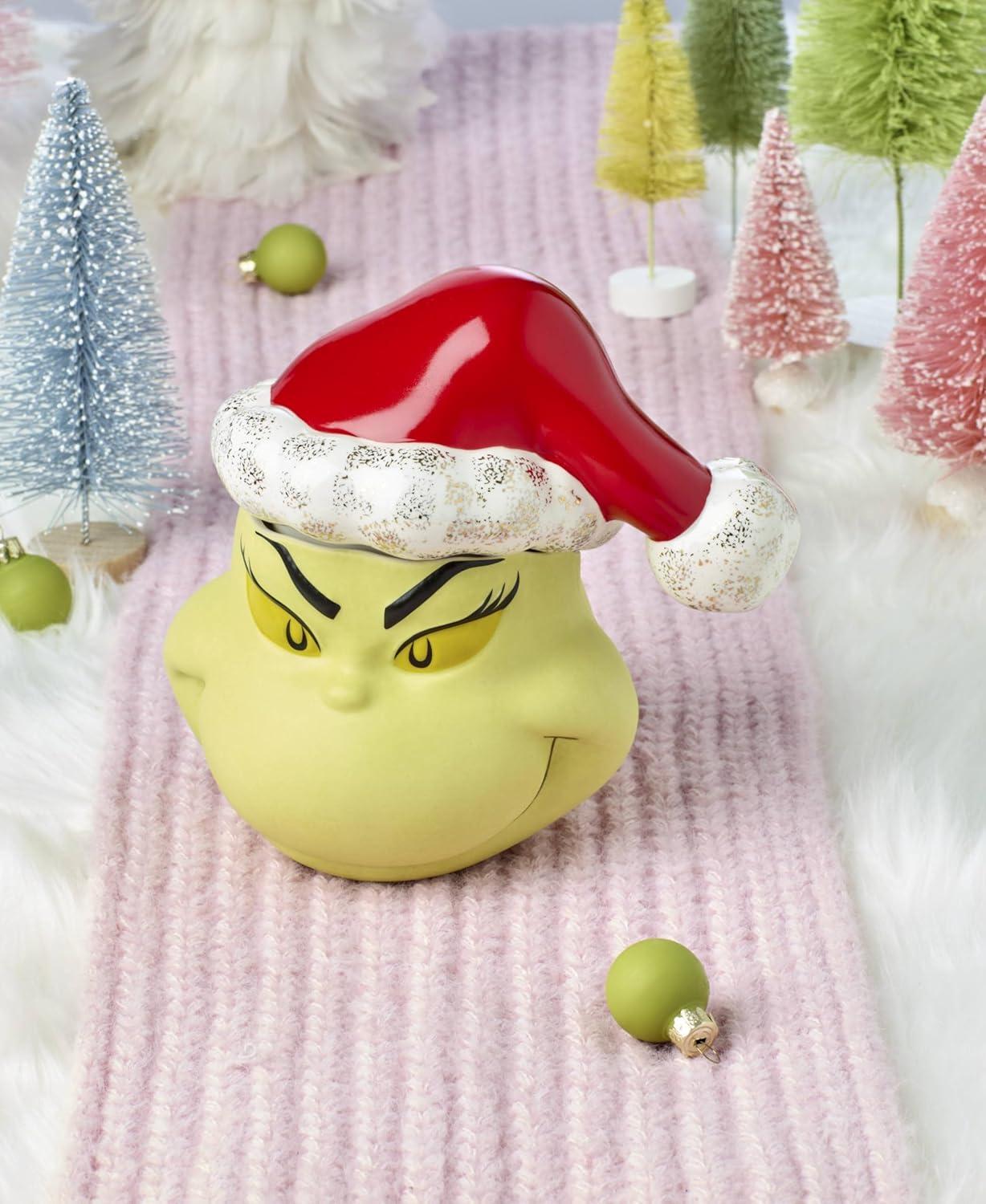 imageLenox 896338 Merry Grinchmas Covered Candy Jar Christmas ampamp Holiday Decor