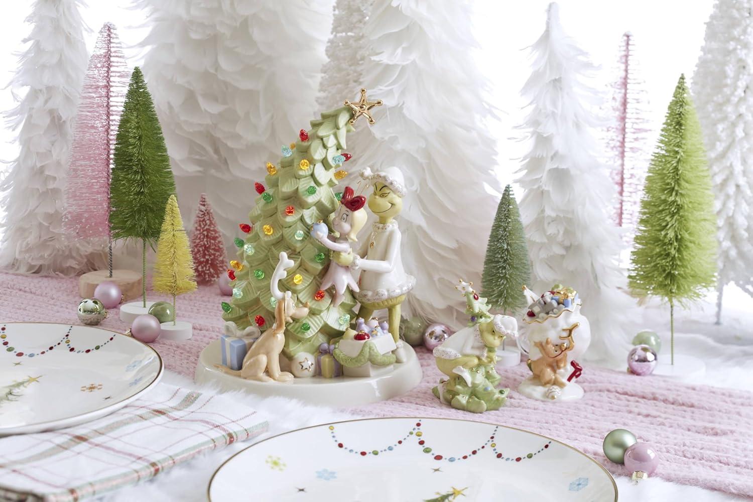 imageLenox 896340 Merry Grinchmas Salt ampamp Pepper Set 2Piece Green Christmas ampamp Holiday Hosting