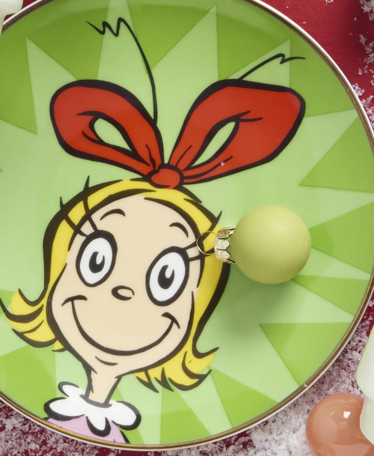 imageLenox 898093 Merry Grinchmas Tidbit Plates Service For 4 Assorted Christmas Dishes Dinnerware Set Holiday