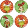 imageLenox 898093 Merry Grinchmas Tidbit Plates Service For 4 Assorted Christmas Dishes Dinnerware Set Holiday