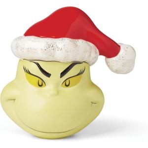 imageLenox 896338 Merry Grinchmas Covered Candy Jar Christmas ampamp Holiday Decor