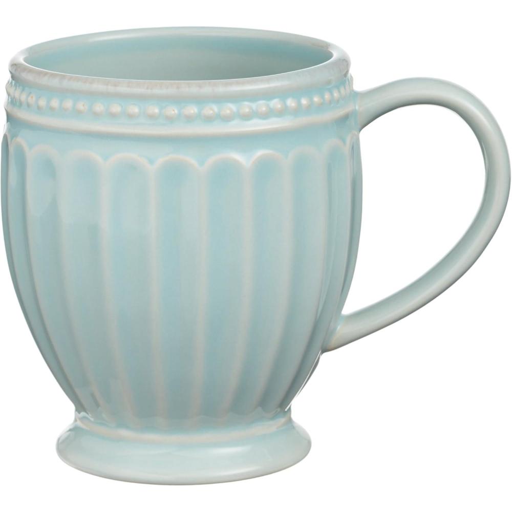 imageLenox 870009 French Perle Groove 12Piece Plate ampamp Bowl Set Blue12 Ounces