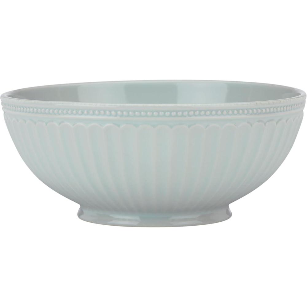 imageLenox 870009 French Perle Groove 12Piece Plate ampamp Bowl Set Blue375 LB