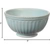 imageLenox 870009 French Perle Groove 12Piece Plate ampamp Bowl Set Blue1 Count Pack of 1