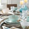 imageLenox 870009 French Perle Groove 12Piece Plate ampamp Bowl Set Blue695 LB