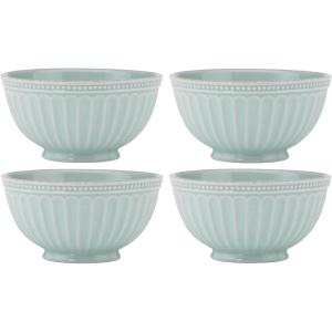 imageLenox 870009 French Perle Groove 12Piece Plate ampamp Bowl Set Blue560 LB