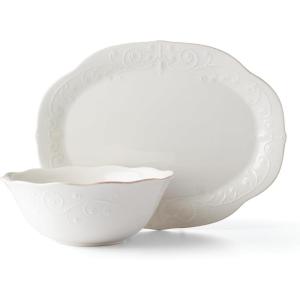 imageLenox French Perle 2Pc Serveware Bundle 794 White