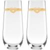 imageKate Spade New York Love 2Piece Stemless Toasting Flutes 075 LB Clear