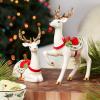 imageLenox 894973 Laying Reindeer Figurine Christmas ampamp Holiday DecorStanding Reindeer