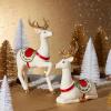 imageLenox 894973 Laying Reindeer Figurine Christmas ampamp Holiday DecorStanding Reindeer